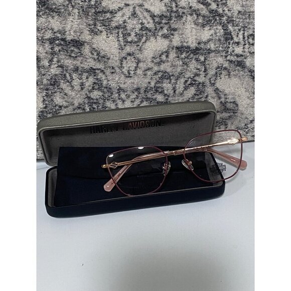 NEW Harley Davidson Shiny Rose Gold stainless Steel Eye Glasses main image 4